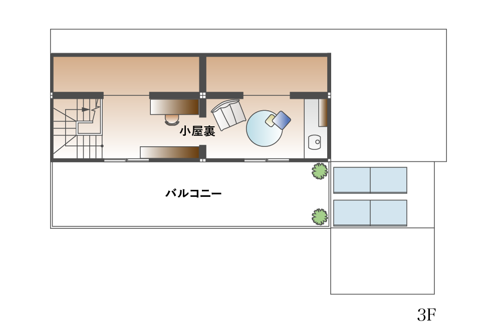 伊勢明和展示場／間取り図3F