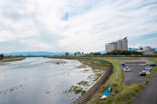 長良川花火会場