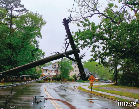 巨大台風の被害イメージ