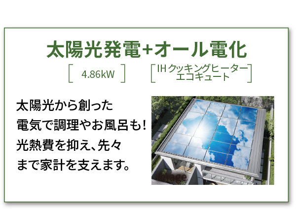 太陽光発電+オール電化